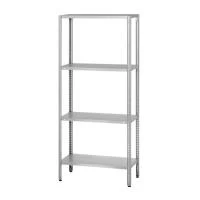 Стеллаж полочный СПЛб «Base» 1600x600x500 со сплошной полкой (цинк)