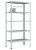 Стеллаж металлический Титан МС-750 2200x700x800/4 Стеллаж металлический Титан МС-750 2200x700x800/4