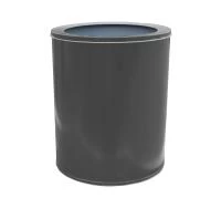 Корзина для бумаг Титан К250 низкая (серая)